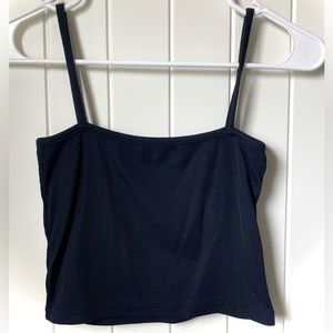 Black tank — ribbed